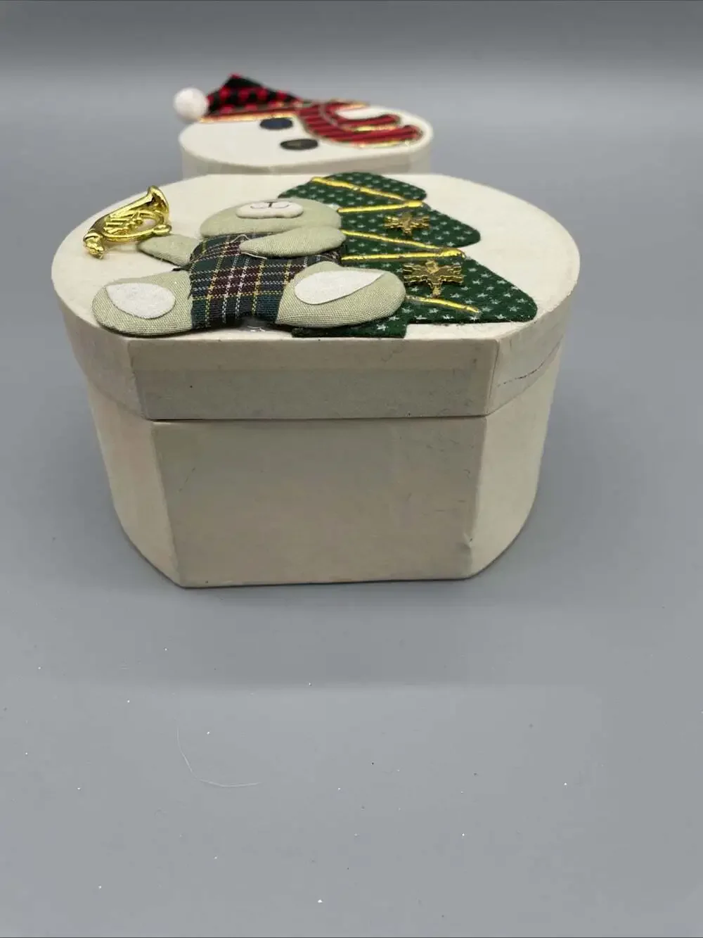 Holiday Christmas Snowman Stacking Nesting Gift Boxes 3 Graduated 12” Tall.